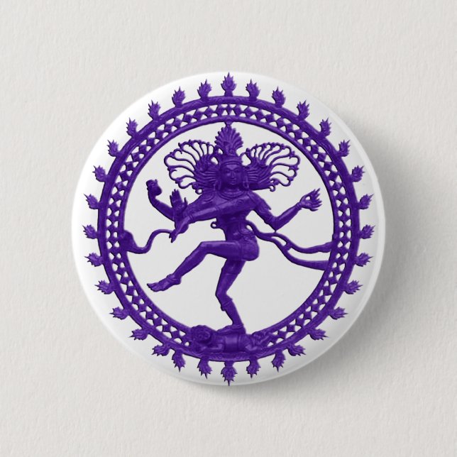 Shiva the Cosmic Dancer 6 Cm Round Badge (Front)