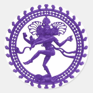 Shiva the Cosmic Dancer Classic Round Sticker