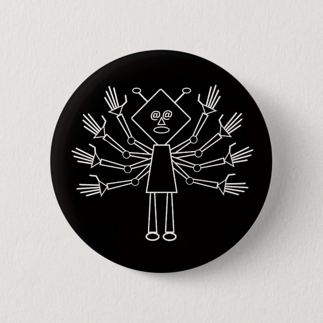 Shiva the Destroyer 6 Cm Round Badge (Front)