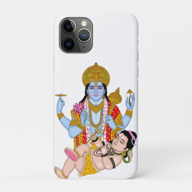 Shiva & Vishnu Phone Case – Divine Protection Desi (Back)
