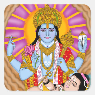 Shiva & Vishnu Stickers – Divine Spiritual Sticker