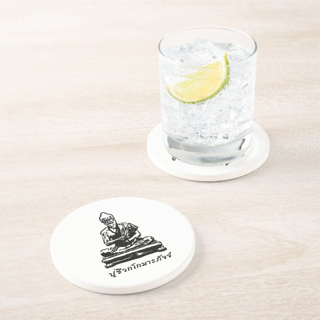 Shivago Komarpaj Buddha of Thai Massage Coaster (Side)