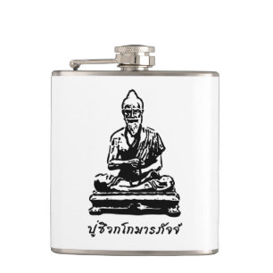 Shivago Komarpaj Buddha of Thai Massage Hip Flask