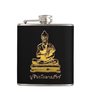 Shivago Komarpaj Buddha of Thai Massage Hip Flask