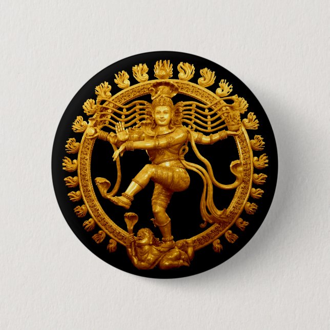 Shiva's Dance 6 Cm Round Badge (Front)
