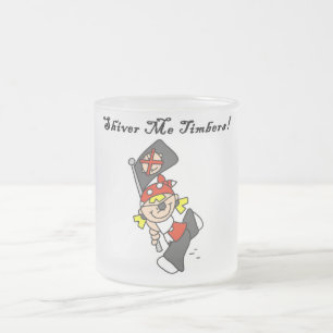 Shiver Me Timbers Tshirts and Gifts Frosted Glass Coffee Mug