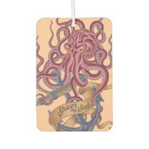 Shiver My Soul Octopus Tatto Car Air Freshener