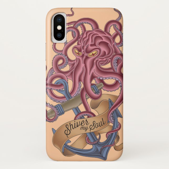 Shiver My Soul | Octopus Tatto Case-Mate iPhone Case (Back)