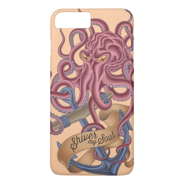 Shiver My Soul | Octopus Tatto Case-Mate iPhone Case (Back)