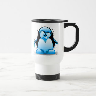 Shivering Cold Blue Tux Travel Mug