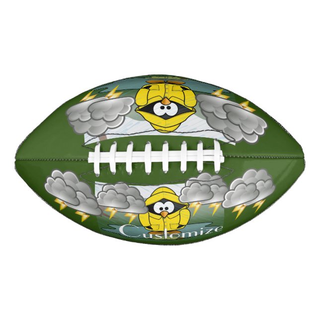 Shivering Rainy Day Penguin Thunder_Cove American Football (Front)