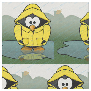 Shivering Rainy Day Penguin Thunder_Cove Fabric