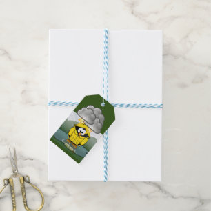 Shivering Rainy Day Penguin Thunder_Cove   Gift Tags