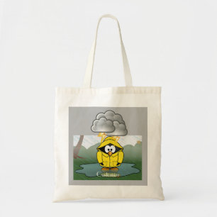Shivering Rainy Day Penguin Thunder_Cove  Tote Bag