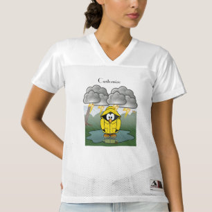 Shivering Rainy Day Penguin Thunder_Cove  Women's Football Jersey