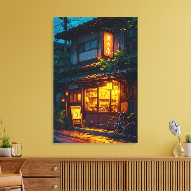 Shizukana Machikado Canvas Print (Insitu(LivingRoom))