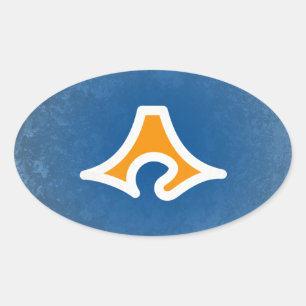 Shizuoka prefecture oval sticker