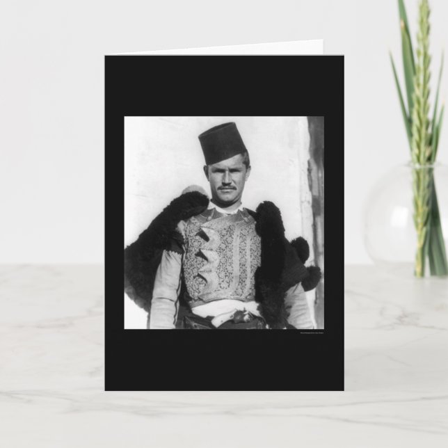 Shkypetars Costume Albania 1923 Card (Front)