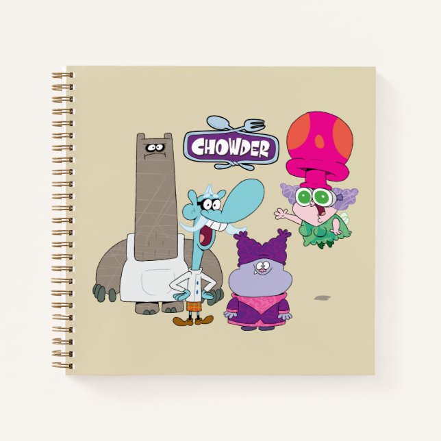 Shnitzel, Mung, Chowder, and Truffles Notebook (Front)