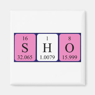 Sho periodic table name magnet