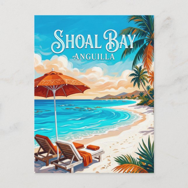 Shoal Bay Anguilla Postcard (Front)