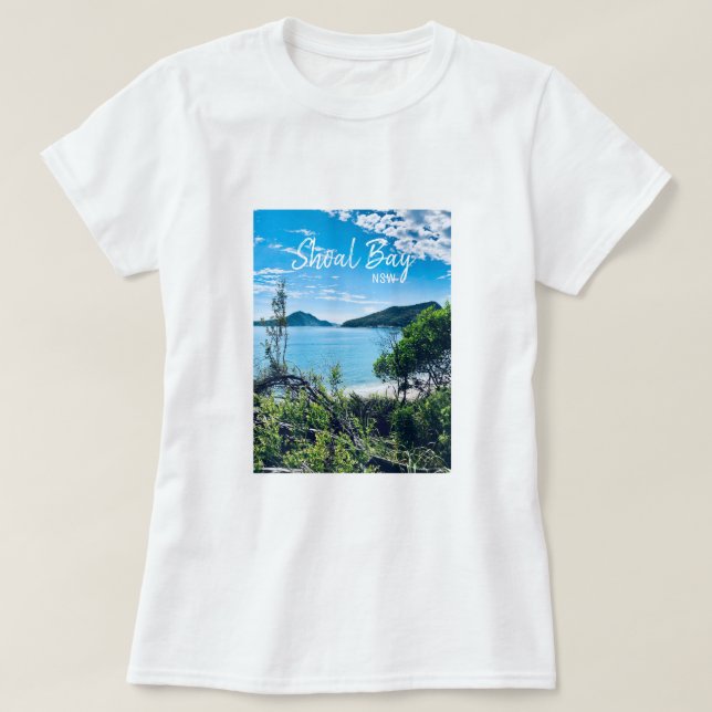 Shoal Bay Port Stephens NSW T-Shirt (Design Front)