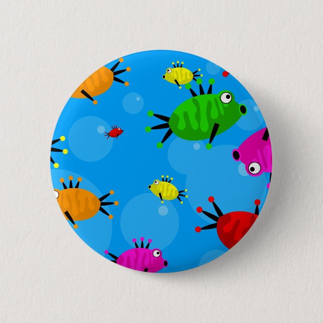 Shoal of Fish 6 Cm Round Badge (Front)