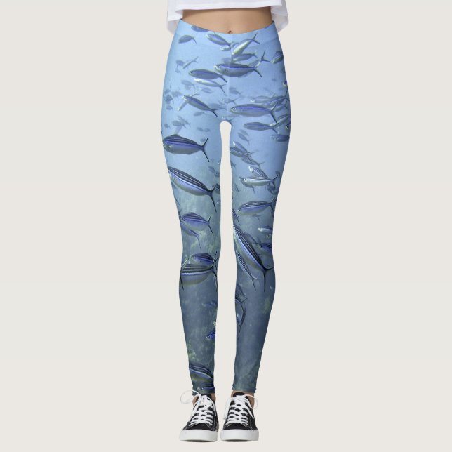 Shoal of Fish Design Leggings (Front)