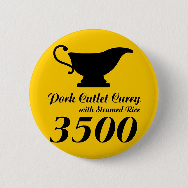 Shobu Curry 6 Cm Round Badge (Front)