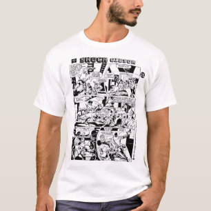 'SHOCK Gibson' Action Comic Panel T-Shirt