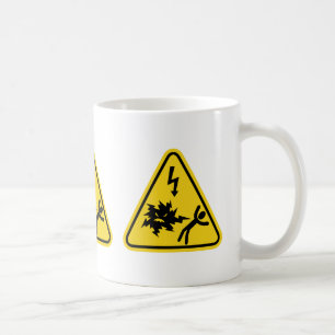 Shock Hazard Sign Coffee Mug