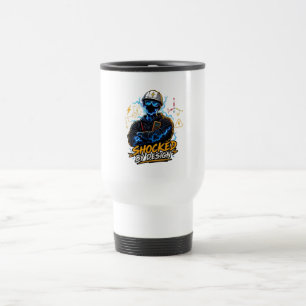 Shocked By Design High Voltage Electrical Engineer Travel Mug
