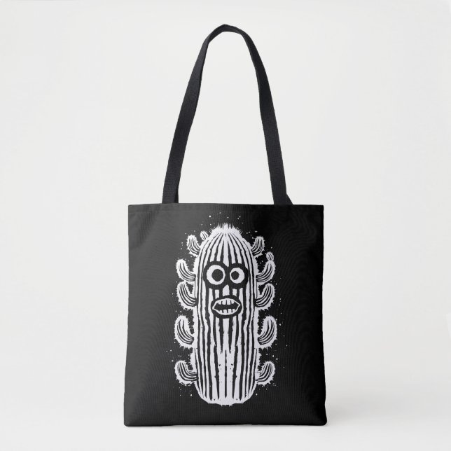 Shocked Cactus Tote Bag (Front)