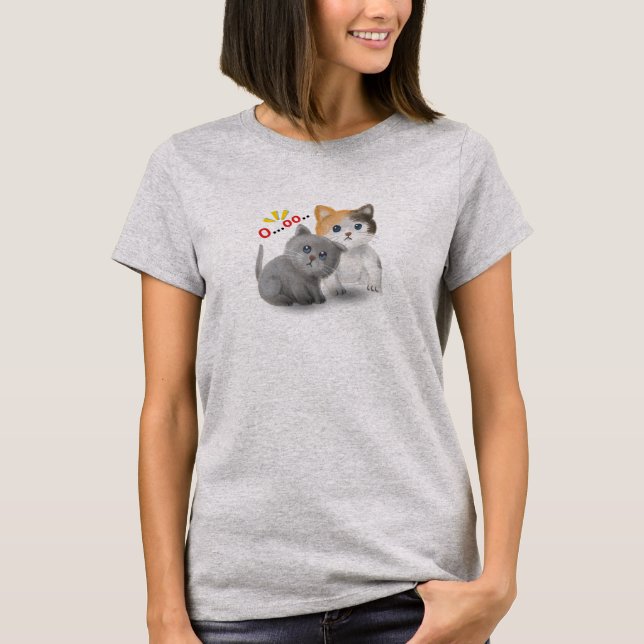 Shocked cat T-Shirt (Front)