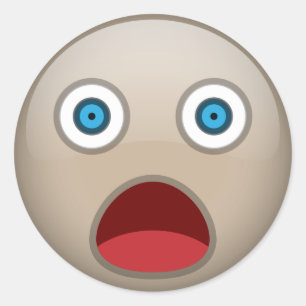 Shocked Classic Round Sticker