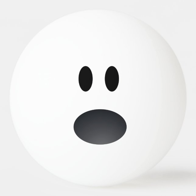 Shocked Face Ping Pong Ball (Back)