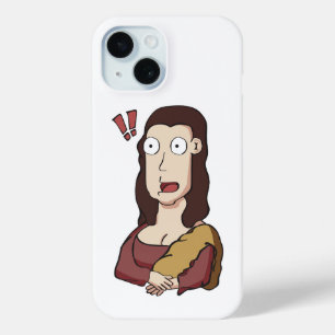 Shocked Mona Lisa iPhone 15 Case
