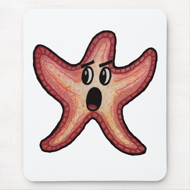 Shocked Starfish Mouse Mat (Front)