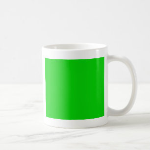 Shocking Green Background template - customise own Coffee Mug