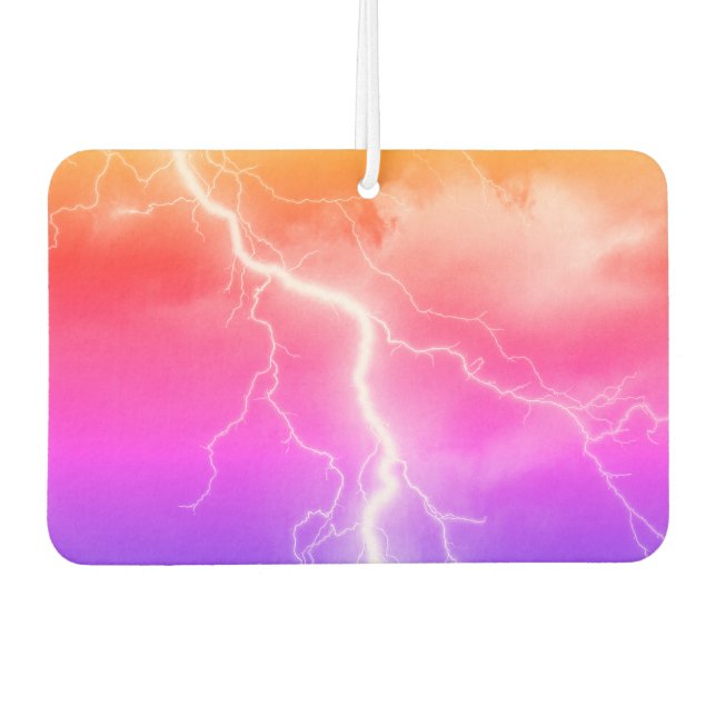 Shocking Lightning Strike  Car Air Freshener (Front)