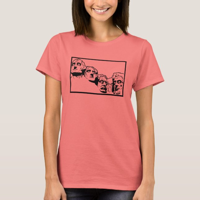 Shocking Mt. Rushmore T-Shirt (Front)