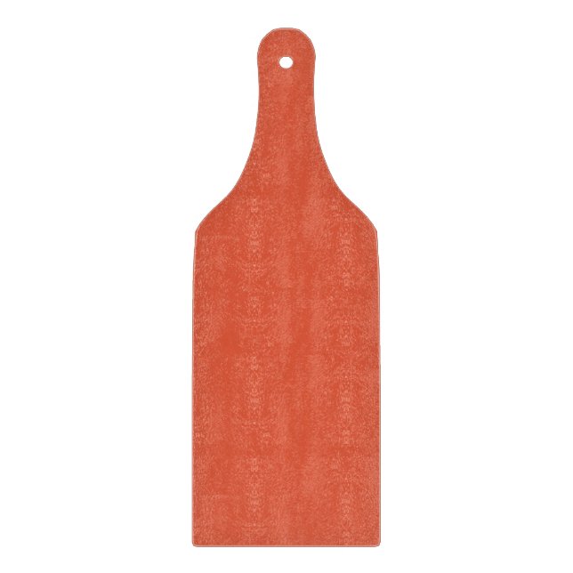 Shocking Orange Glass Cutting Board Paddle (Front)