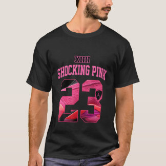 Shocking Pink 14s Tee Number 23 Drip Shoes 14 Shoc