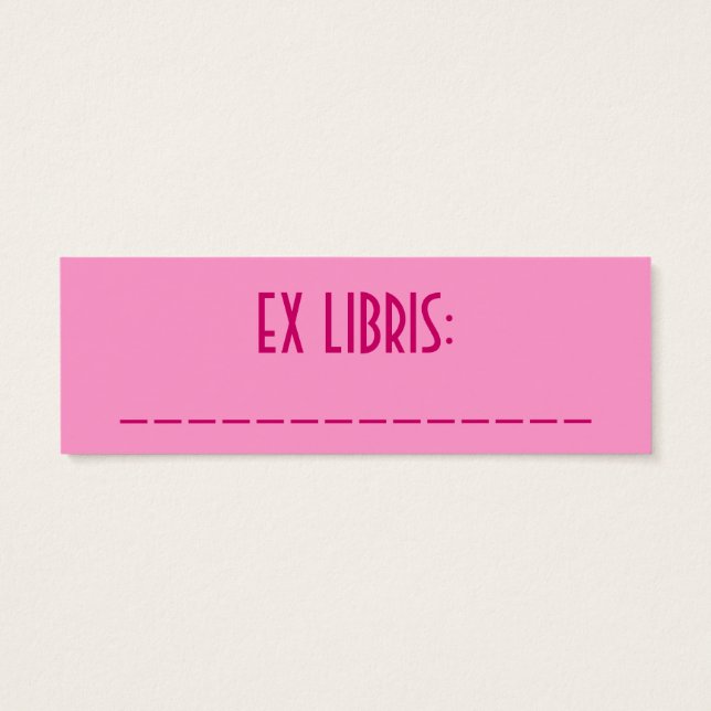 Shocking Pink Bookmark (Back)