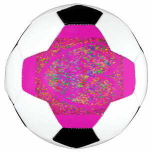 SHOCKING PINK GLITTER LOOK SOCCER BALL