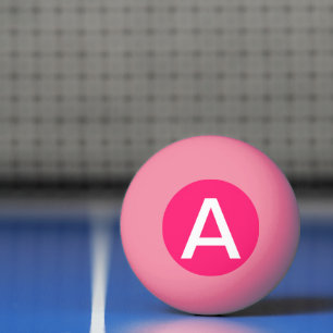 Shocking Pink Solid Colour Customise It Ping Pong Ball
