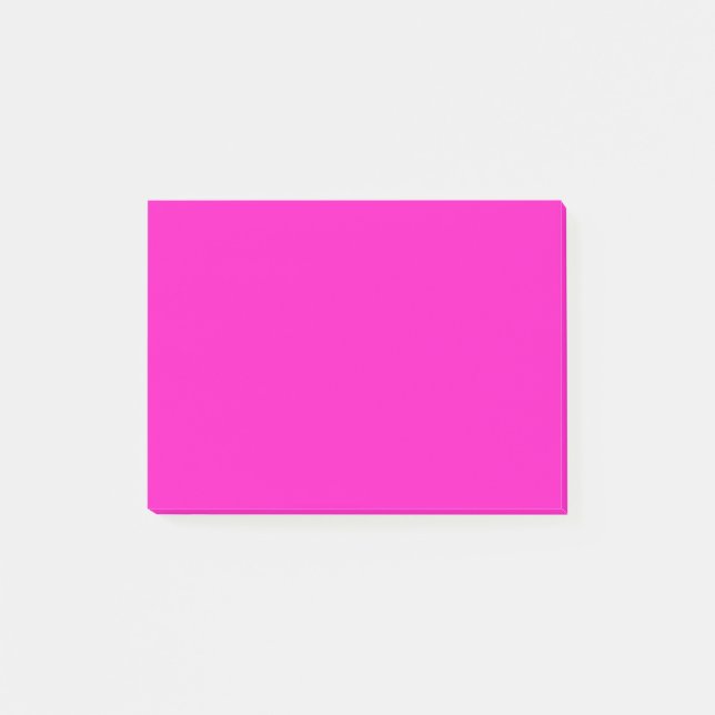 Shocking Pink Solid Colour Post-it Notes (Front)