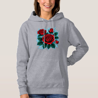 Shocking Roses Women's  Hoodie