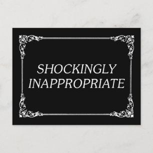 Shockingly Inappropriate Postcard