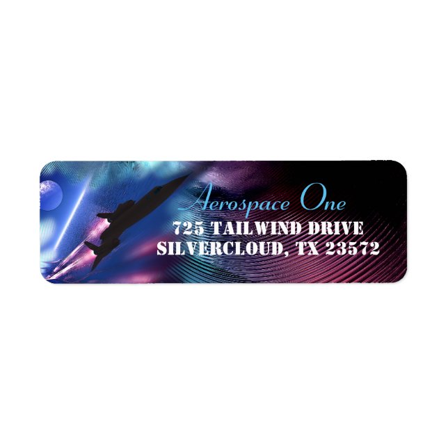 Shockwave II SR-71 Aircraft Label (Front)